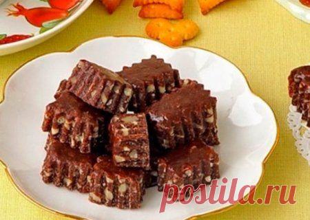 Шоколадно-ореховые тянучки.