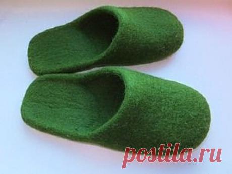 валяем тапочки-шлепки без задника - Ярмарка Мастеров - ручная работа, handmade