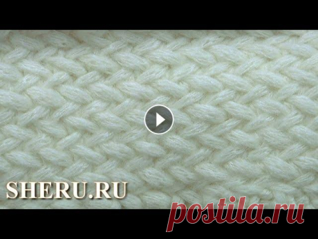 Супер узор спицами. Просто и быстро. Урок 32 Узор с описанием каждого ряда раппорта: 1-ый ряд: кромочная петля, 1 лицевую петлю снять на правую спицу (не провязывая), 1 лицевую петлю провязать, п...