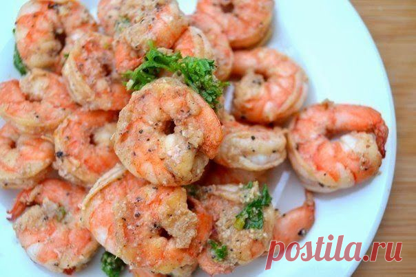 шеф-повар Одноклассники: Креветки с чесночным соусе