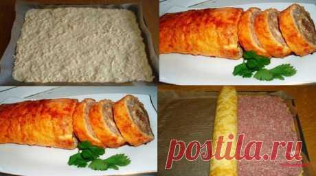 Яично-мясной рулет