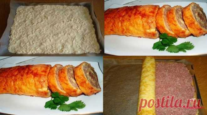 Яично-мясной рулет