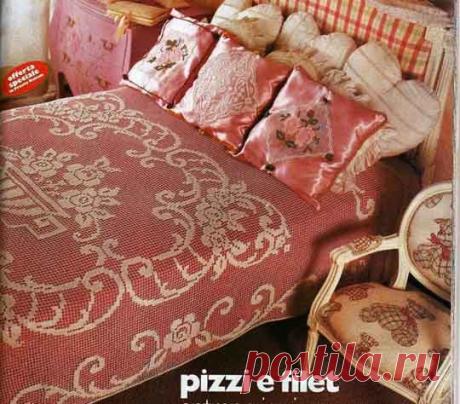 Шикарное покрывало крючком