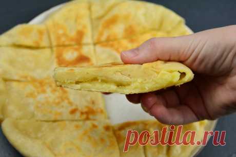 Пирог на сковороде. Мягкий и идеальный вкус. Его может приготовить любой, у кого есть дома картофель | ЧТО ГОТОВИТЬ | Яндекс Дзен