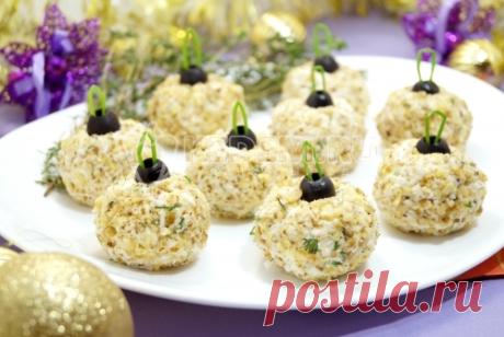 Закуска «Елочные шары» – Пошаговый рецепт с фото. Новогодние рецепты 2019. Вкусные рецепты с фото. Новогодние закуски