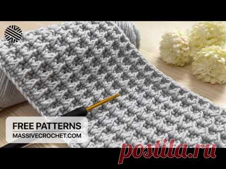 I Devised a NEW Crochet Stitch that's Gonna Be EPIC! 🩶 SIMPLE Crochet Blanket Pattern for Beginners