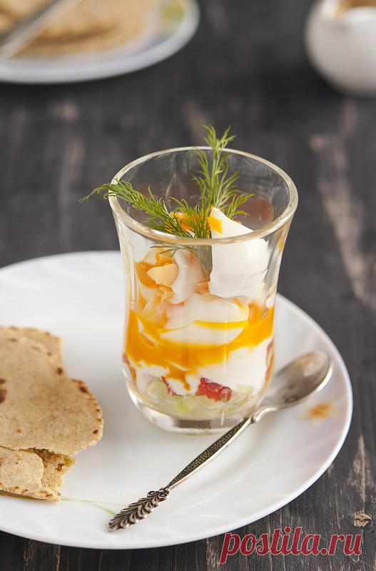 Яйцо в стакане.