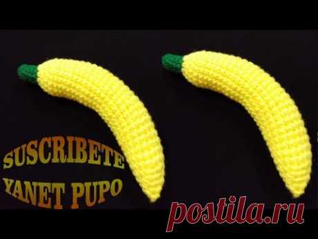 COMO TEJER UNA BANANA A CROCHET