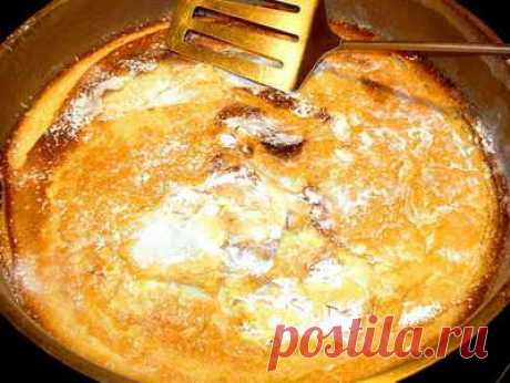 Творожный пирог с ликером и какао.