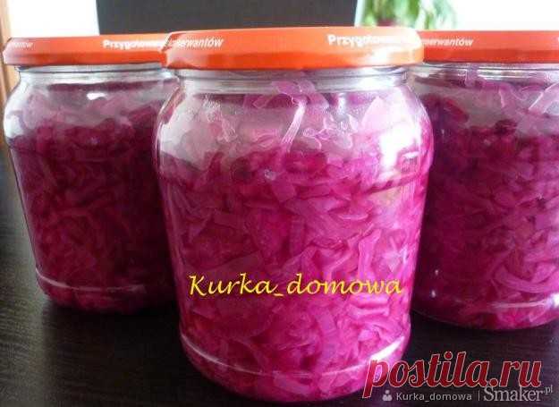 Салат из красной капусты и яблок - рецепт от Smaker.pl