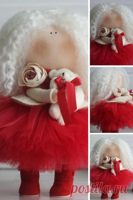 Baby doll Tilda doll Handmade doll Textile by AnnKirillartPlace