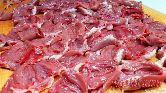 Отбивные из куриных сердечек