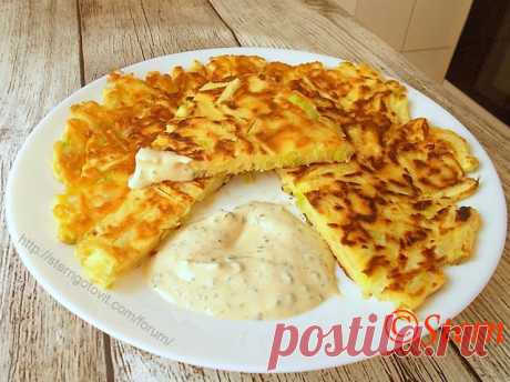 Кабачки в кляре ленивые