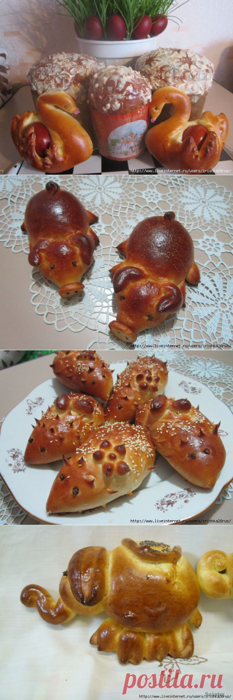 Красивая фигурная выпечка (!!!) (много, красиво, необычно).