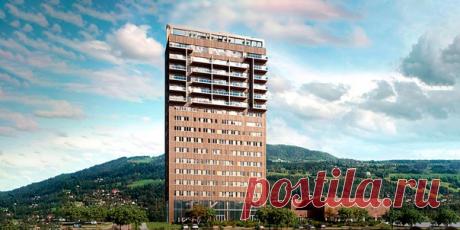 Самый высокий небоскрёб из дерева построили в Норвегии Организация с аббревиатурой CTBUH объявила, что небоскрёб под названием Mjøstårnet высотой в 18 этажей официально признан самым высоким деревянным зданием мира. Высота составляет 85,4 мм. Совокупная площадь всех жилых помещений в этом здании равна 11300 квадратных метров. Естественно, деревянное здание во многом уступает традиционным из бетона и прочих твёрдых материалов. Однако, его можно считать важной …