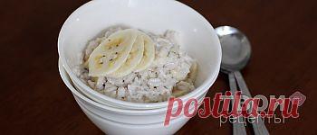 Рисовая каша на кокосовом молоке с бананом