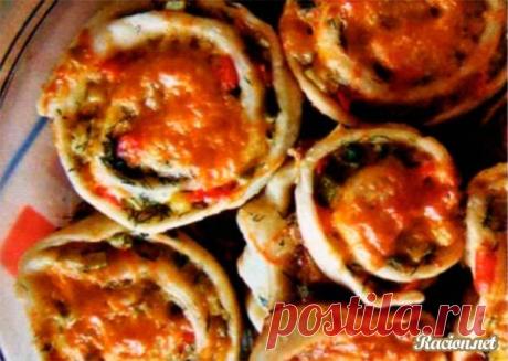 Рецепт Рулетики с овощами в домашних условиях