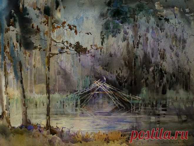 Чудесные акварели Alice Ravenel Huger Smith