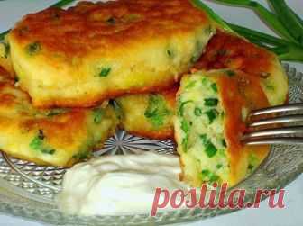 Оладушки на кефире с зеленым луком — Фактор Вкуса