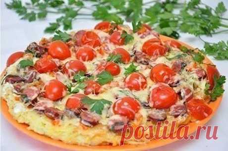 Картофельная пицца на сковороде