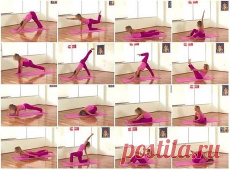 Эффективная йога от Софи Соса для упругости пресса