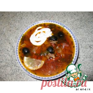 Солянка мясная - кулинарный рецепт