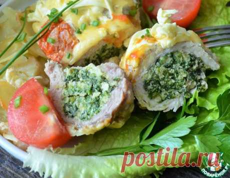Мясные рулетики со шпинатом и яйцом – кулинарный рецепт