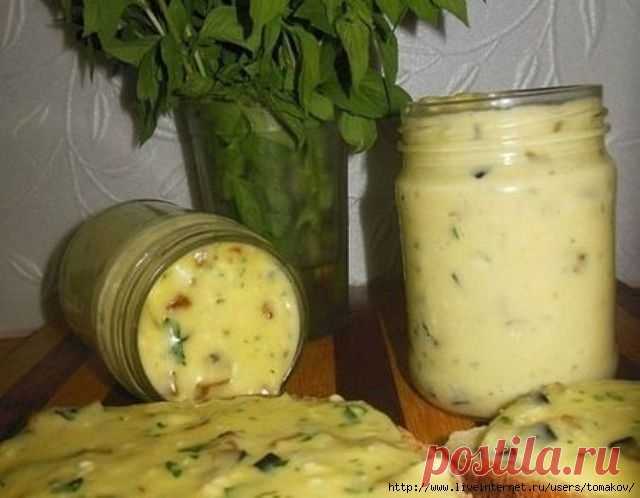 Домашний плавленый сыр с шампиньонами - нереальная вкуснятина
