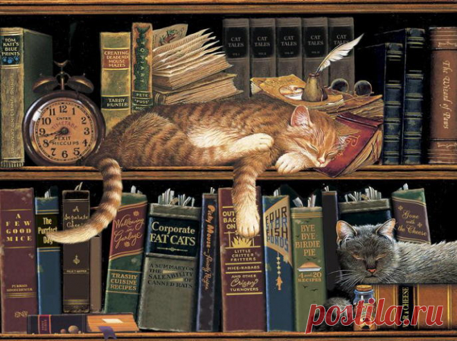 Charles Wysocki - Remington the Well Read