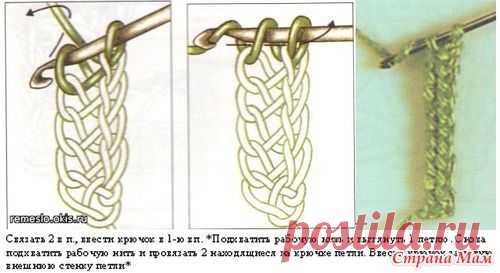 НАЧАЛЬНЫЙ РЯД КРЮЧКОМ БЕЗ ВОЗДУШНЫХ ПЕТЕЛЬ - Страна Мам
