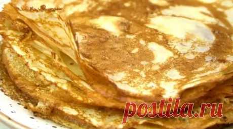 Блины — 3 стакана: легко запомнить, и приготовить. Получаются с первого раза - Неспешный разговор - 5 марта - 43763298444 - Медиаплатформа МирТесен