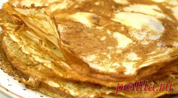 Блины — 3 стакана: легко запомнить, и приготовить. Получаются с первого раза - Неспешный разговор - 5 марта - 43763298444 - Медиаплатформа МирТесен