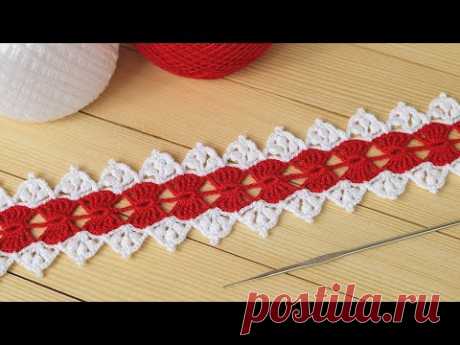 ЛЕНТОЧНОЕ КРУЖЕВО вязание крючком МАСТЕР-КЛАСС Ribbon Lace Crochet