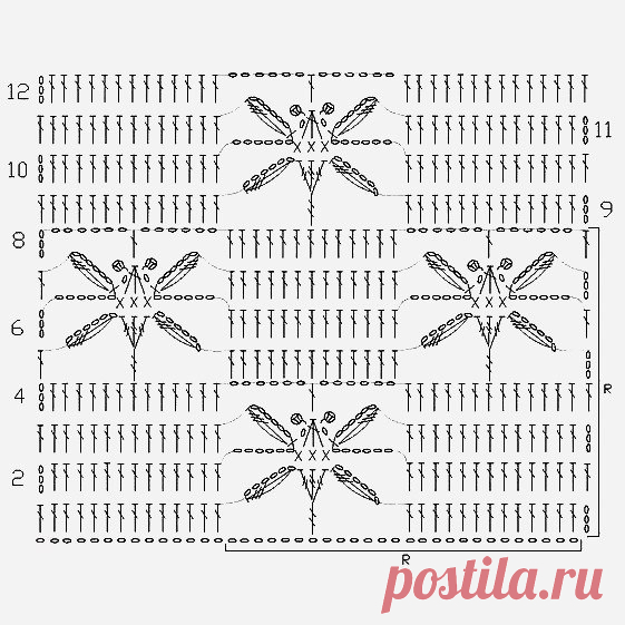Подборка узоров крючком