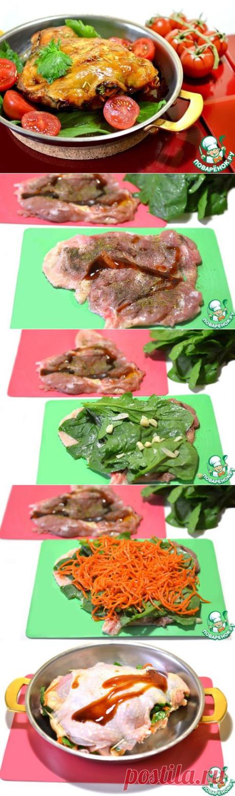 Глянцевое мясо на сковороде