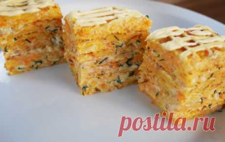 Вкуснейшая бюджетная закуска на праздничный стол! Закусочный тыквенный торт - это закуска, актуальная как для семейного обеда или ужина, так и для подачи на праздничный стол.Читать дальше&nbsp;