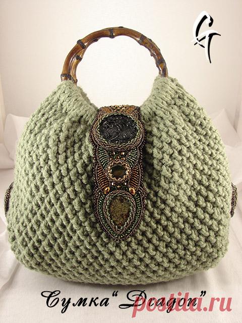 Необычные и удивительно красивые вязаные сумки Гульмиры Галиевой