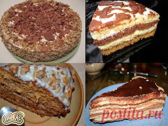 4 вида сметанных тортов