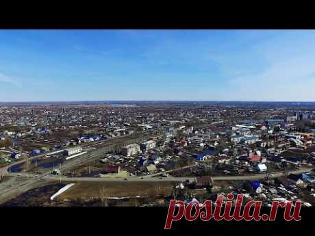 Алтай.  Поселок Тальменка с высоты птичьего полета. - YouTube