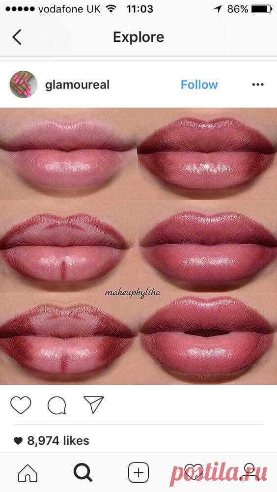 Пухлые губы без инъекций. 8 техник макияжа, которые по силам повторить каждой женщине | Чаровница и проказница