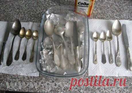 (48) Одноклассники Как очистить до блеска серебро или мельхиор