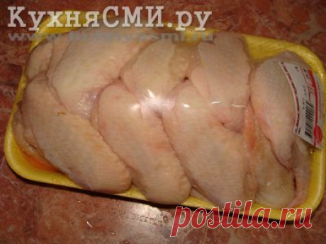 Куриные крылышки под майонезом в духовке