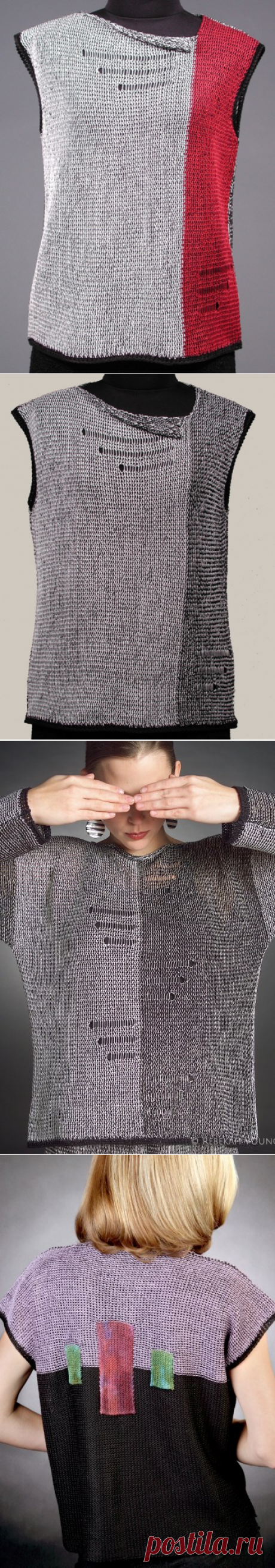 Asymmetrical Vest Pattern | Younger Knits.Идеи.