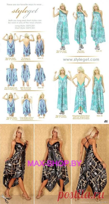 ЭФФЕКТНЫЕ ЛЕТНИЕ САРАФАНЫ И ТОПЫ ШЬЕМ ИЗ ПЛАТКОВ