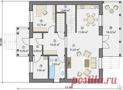 планировка 1-го этажа