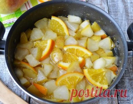 Варенье из груш с апельсином — Готовим дома