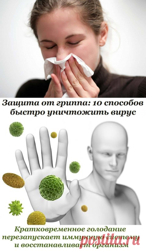 Защита от гриппа: 10 способов быстро уничтожить вирус