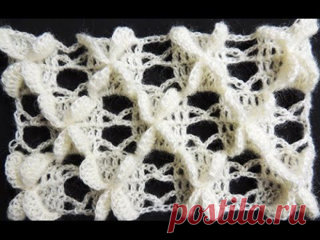 Crochet : Punto Mariposa Recto.  Parte 1 de 2
