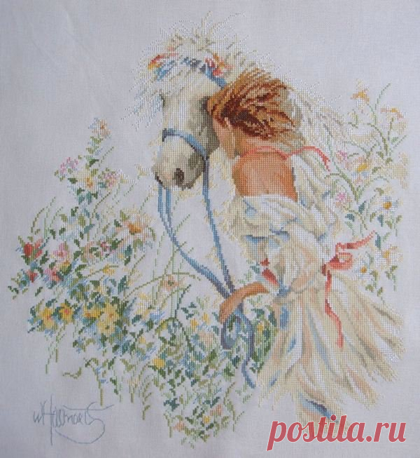 Девушка с лошадью.