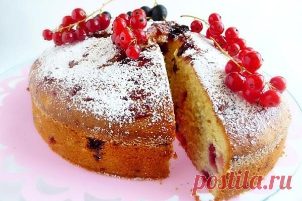 Пирог с красной и черной смородиной — Сад Заготовка